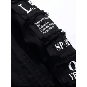 Men's Winter Hooded Solid Denim Jacket with Drawstring Closure Loose Fit - Product Image 5