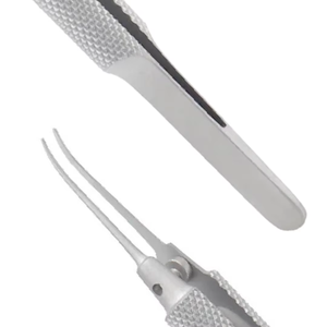 Pinzas de Sujeción Tennant Curvas Extra Delicadas con Mordazas Lisas de Acero, Kit Quirúrgico, Plataforma de Sujeción de 0.5 x 6 mm, 11 cm, Oftálmicas - Product Image 5