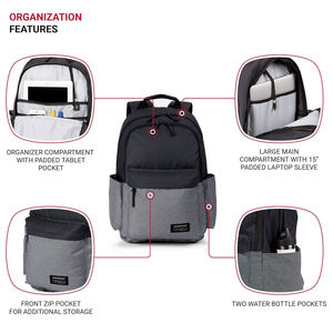 Mochila Impermeable de Material Textil de Nailon y Neopreno, Color Único, el Mejor Estilo, Mochila Unisex para Universidad, Hecha en Pakistán - Product Image 3