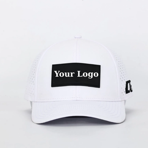 Sombrero de Golf de 6 paneles de poliéster 100% de alta calidad, agujeros cortados con láser, Parche de PVC de goma impermeable transpirable, personalizado VN InjaeVina Golf - Product Image 1