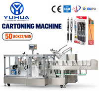 Machine d'emballage automatique YH facile à utiliser pour 10 à 20 stylos, crayons, stylos à bille, stylos roller, machine d'emballage en carton
