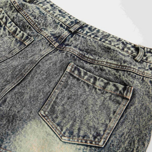 Vêtements pour hommes Shorts en jean décontractés personnalisés Shorts en jean détruits à la mode pour hommes - Product Image 3