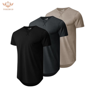 เสื้อยืดผู้ชายผ้าฝ้ายแท้ 100% ขายส่ง แบบเรียบง่าย เป็นมิตรกับสิ่งแวดล้อม แห้งเร็ว ทรงโอเวอร์ไซส์ รับสกรีนลายตามสั่ง แฟชั่นลำลอง แขนสั้น - Product Image 2