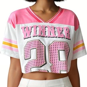 Camiseta de fútbol americano Retro de alta calidad, ropa de calle personalizada, malla transpirable, técnica de sublimación de manga corta recortada cuadrada - Product Image 3