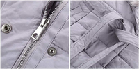 Manteau d'hiver personnalisé pour femmes, manteaux matelassés en coton chauds et respirants, 55% de laine, fourrure, fibre de bambou, fabriqué au Pakistan, grande taille