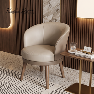 Keynes Modern Wooden Accent <b>Chair</b> With Fabric Cushion For Dining Room Living Room Cafe Furniture - Product Image 1