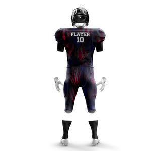 Ensemble de maillots de football américain Logo personnalisé respirant Uniformes à manches courtes pour garçons Plus Size Low Price Name Number on Sale - Product Image 6