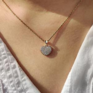 Pendentif en diamant en forme de cœur de 0,50 carat pour femmes et enfants, idéal pour les fêtes romantiques chrétiennes, plaqué or 10K 14K PT950/S925 - Product Image 2