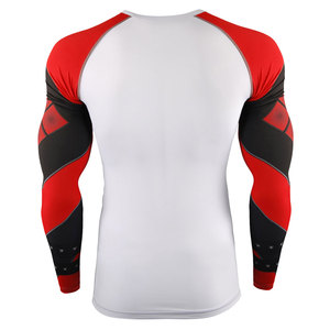 Rash Guard pour homme de qualité supérieure, léger, coupe ajustée, anti-rides, chaud, idéal pour l'entraînement - Product Image 3