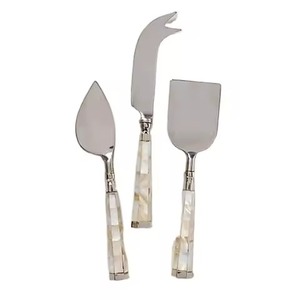 Juego de Queso de Alta Calidad en Dorado con Cuchillo y Esparcidor de Mantequilla para Uso en Mesa de Restaurante, Juego de Queso con Mango de Resina - Product Image 6