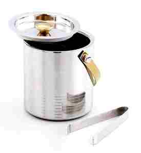 Premium Design Stainless Steel Double Wall <b>Ice</b> <b>Bucket</b> Keeps <b>Ice</b> Colder Longer Ideal for Bar Party & Entertaining - Product Image 5