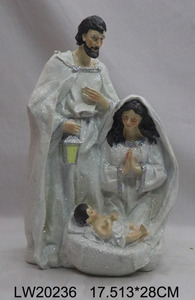 Set Natalizio in Resina Dipinto a Mano Personalizzato all'Ingrosso, Angelo, Sacra Famiglia, Re Magi e Animali, Artigianato Rustico - Product Image 4