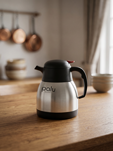Bouteille isotherme en acier inoxydable Palu 1L à double paroi, pot à café isolé, bouteille d'eau thermique pour hôtel, restaurant, café, maison, bureau - Product Image 1
