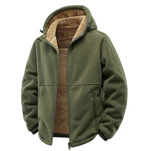 Men's Winter Casual <b>Quilted</b> Jacket with Stand Collar Nylon Shell Zipper Front Solid Color <b>Thick</b> - Product Image 1