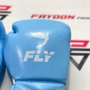 Guantes de Boxeo de Cuero 100% Originales de Alta Calidad, Hechos en Pakistán, Guantes de Boxeo para Hombre Más Vendidos, Color Azul - Product Image 2