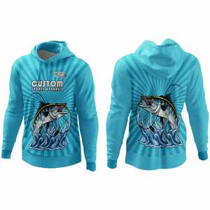 Camisas de Pesca Transpirables de Manga Larga para Hombre, Talla Personalizada, Diseño Vintage, Impresión por Sublimación, Sudaderas con Capucha para Hombre - Product Image 1