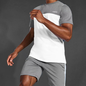 ชุดวิ่งแฟชั่นสำหรับผู้ชายชุดเดินออกกำลังกายแนวสตรีทสำหรับผู้ชายชุดใส่ลำลองคอกลมพิมพ์โลโก้ได้ตามต้องการ - Product Image 1