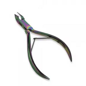 Pinces à ongles en chrome perlé avec poignée incurvée Pinces d'angle à ongles électriques manuelles Ensemble d'instruments à expédition rapide Outils à ongles - Product Image 1