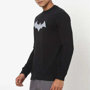 2024 nouveauté hommes à manches longues sweat automne hiver vêtements de rue coupe régulière couleur unie O cou broderie 2 pièces - Product Image 2