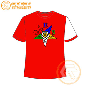 T-shirt Ordre de l'étoile de l'Est en gros Vêtements en jersey de coton T-shirt OES respirant de haute qualité Vêtements grecs pour femmes - Product Image 4
