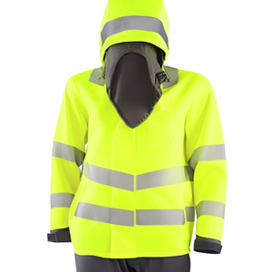 เสื้อแจ็คเก็ตทำงานสีเหลือง/เทาแบบมองเห็นได้ชัดเจน รุ่น ELYSEE ของ ENDOMAR - Product Image 2
