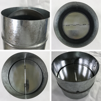 Régulateur de reflux rond pour le contrôle du volume d'air, solution pour projets de conception graphique, capacité de ventilation, régulateur d'air pour conduits