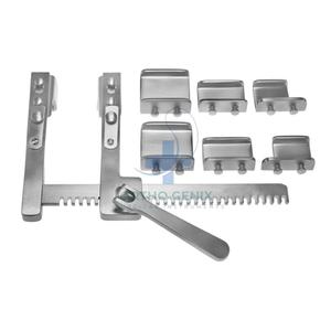 ORTHO GENIX Retractor Burford Finochietto, Juego de Instrumentos de Acero Inoxidable, Manual, 2 Cuchillas, 2 Hojas, Acero Inoxidable, a 12 Pulgadas - Product Image 1