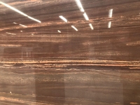 Panneau mural en marbre naturel Honolulu, dalle de bois rouge, grain de bois, imperméable, ignifuge, en stock