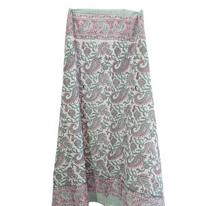 Sarong Pareo 100% coton imprimé à la main avec des motifs floraux multicolores tendance, couvre-maillot de plage une pièce - Product Image 1