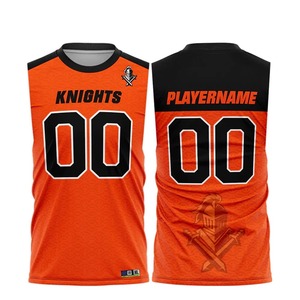 Maillot de football personnalisé 7v7 Compression sans manches 7v7 Maillot d'uniforme de football drapeau américain - Product Image 4