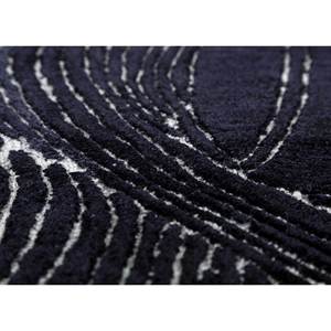 Tapis Infini Bleu Fait Main en Laine et Viscose Tra-15071, à Poils Longs, Motif Diamant Abstrait Rectangulaire, pour Couloir, Maison et Salon - Product Image 3