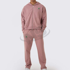 Conjunto Deportivo Personalizado al por Mayor con Logotipo para Hombre, Sudadera con Capucha de Corte Regular Informal, Pantalones Deportivos, Ropa de Entrenamiento Cómoda y Transpirable - Product Image 1