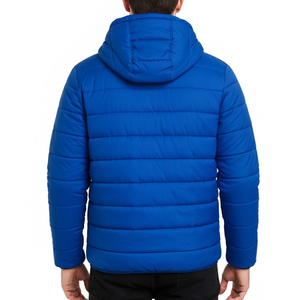 Premium Quality <b>Men's</b> Puffer Jacket Custom Design Solid Pattern Casual Style Windproof Zipper Closure <b>Men</b> Puffer Jacket - Product Image 2