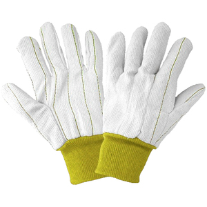 Guantes de seguridad de construcción personalizables Durable Thornproof tela de pana suave cómodo guantes de cuero resistentes al calor - Product Image 4