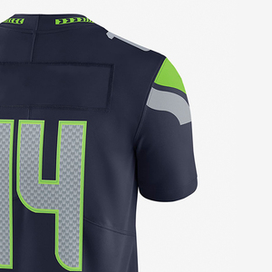 Maillot de football américain personnalisé en gros, respirant, 100% polyester, avec panneaux en maille cousus - Product Image 6