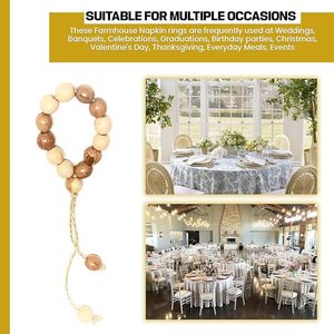 Rond de serviette en bois super luxe, décor de table de fête de mariage en forme vintage, rond de serviette exclusif, noël indien - Product Image 6