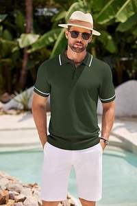 Camiseta Polo de manga corta para hombre, estilo de moda, ropa de calle, patrón de moda, cuello Polo, camiseta Polo informal de negocios para hombre - Product Image 4
