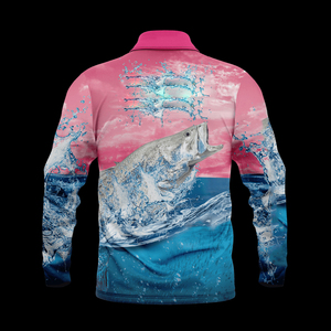 Polo de pêche personnalisé pour homme, grande taille, séchage rapide, 100% polyester, manches courtes, imperméable, respirant, sublimation - Product Image 4