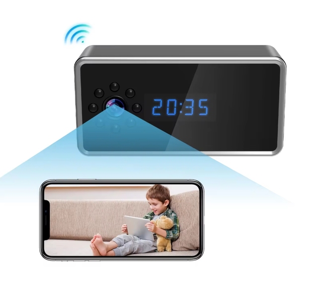 Z21 Clock 2MP IWFCAM APP WIFI Security Ip Camera Wireless Battery Powered WIFI Camera Mini WIFI Clock Camera