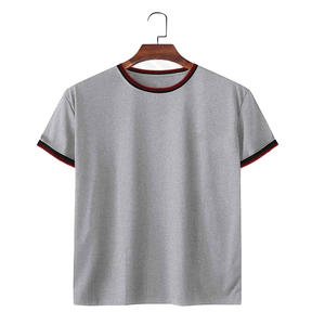 กรุณาใช้เสื้อยืดผ้าฝ้ายขนาดใหญ่สำหรับผู้ชาย100% โลโก้ตามสั่งและงานปักลายธรรมดาคุณภาพสูงสั่งทำป้ายได้ตามต้องการ - Product Image 4