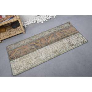 Tapis en laine rectangulaire 9x12 vintage 2x4.5ft tapis de salon de grande surface avec motif patchwork et support en latex vert et beige - Product Image 2