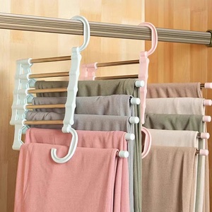 New trắng đen hiển thị trẻ em Cổ Phiếu trẻ em váy tủ quần áo nhựa không trượt Áo kéo ra tiết kiệm không gian quần móc áo - Product Image 4