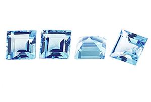 Meilleur prix sur Haute Qualité 5mm Topaze Bleue Carré Princesse Coupe Quartz Lâche Pierres Précieuses Naturel Indien Fournisseur IGI Certifié - Product Image 5