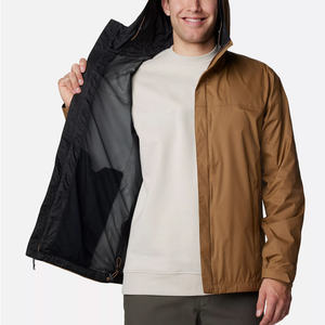 Chaqueta impermeable para la lluvia para hombre, ropa de abrigo a prueba de viento de ajuste personalizado, proveedor OEM de tela transpirable con etiqueta privada - Product Image 4