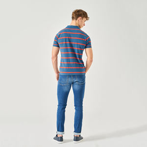 Polos à manches courtes pour hommes, nouvelle mode, en coton de qualité supérieure, avec broderie personnalisée - Product Image 2