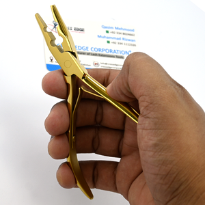Herramientas profesionales de Extensión de cabello dorado, Alicates de acero inoxidable con 2 agujeros, alicates sostenibles para prensar microcuentas, alicates para prensar el cabello - Product Image 6