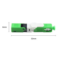 Conectores de fibra óptica de Venta caliente Conector rápido SC UPC Conector rápido ensamblado Conector rápido