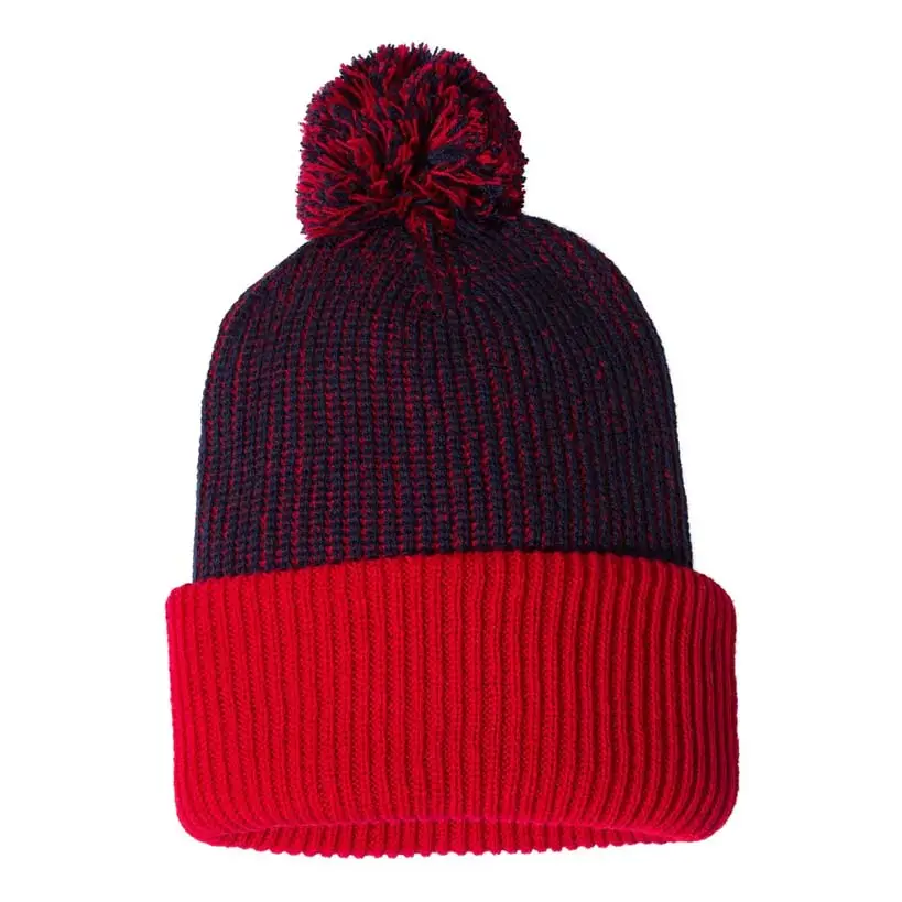 قبعات الشتاء الدافئة المخصصة قبعات الجاكار الرائعة المنسوجة لكرة القدم بوني المبطن مع شعار مخصص