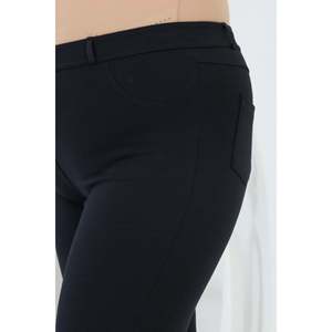 Leggings de Punto Azul Marino para Mujer Talla Grande RMG, Mezcla de Rayón, Poliéster y Elastano para un Uso Diario Cómodo, Tallas 44-58 - Product Image 3