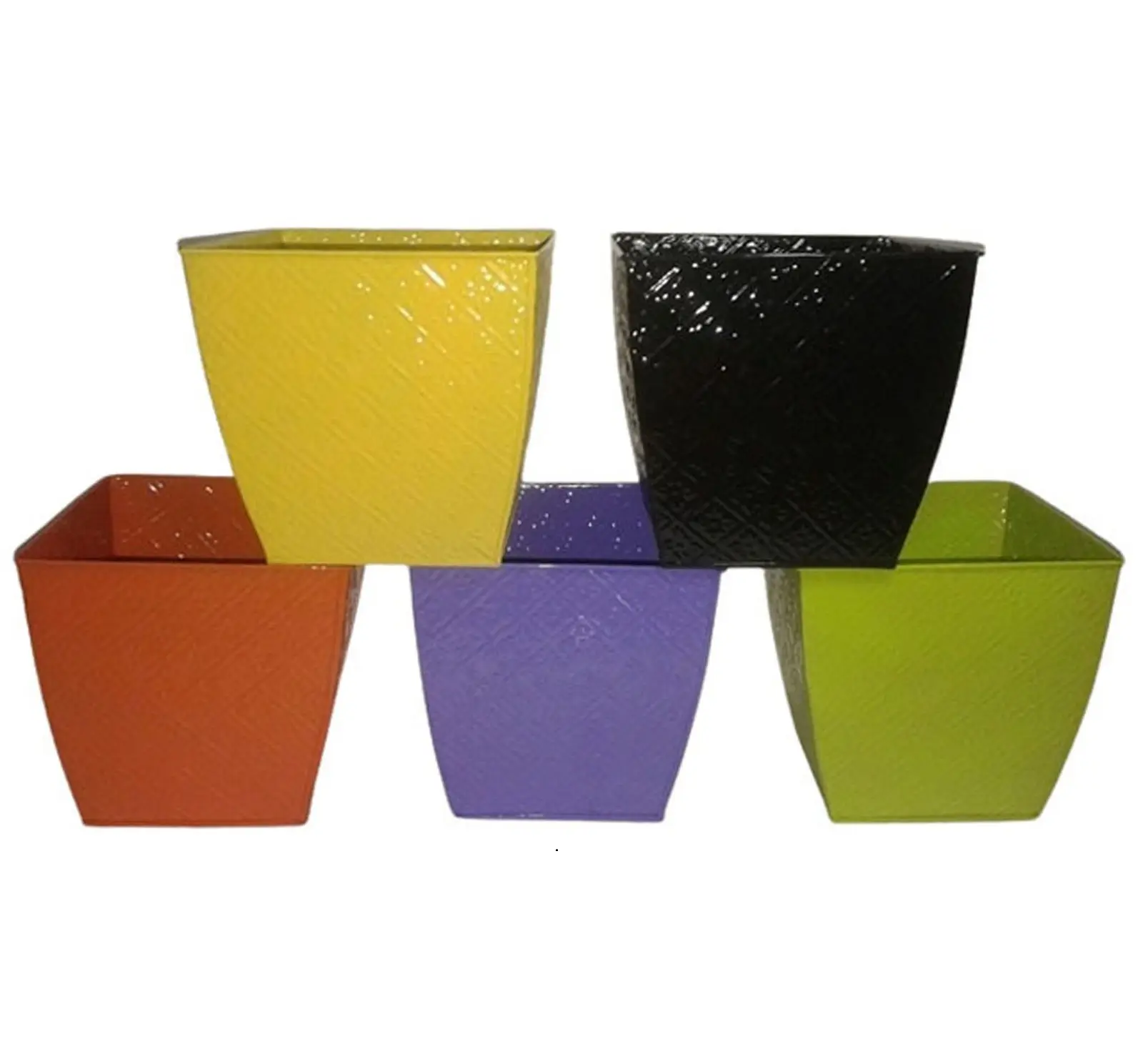 Vasos de plantas grandes para exteriores, vasos de flores de tamanho grande, vasos de plástico redondos para jardim inteligente, armazenamento superior e inferior